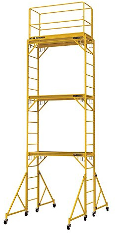 Metaltech Multipurpose 18ft. Maxi Square Triple Baker-Style Scaffold Tower Package - 733-Lb. Capacity, Model Number I-T3CISC
