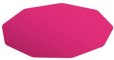 Gaming E-Sports Chair Mat, Pink Polycarbonate for Hard Floor Protection 96 x 98 cm