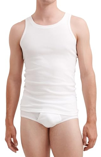 Dilling Herren Tanktop aus 100% Bio-Baumwolle – Atmungsaktiv, Weich & Nachhaltig – Slim Fit Unterhemd ohne Chemikalien