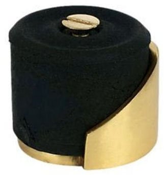 Carlisle Brass AA24 Round Floor Mounted Door Stop, Polished Brass, 38 mm