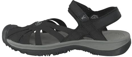 KEEN Women's Rose Sandal, Black Neutral Gray, 5 UK