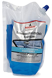 NIGRIN Performance Scheiben-Frostschutz ENERGIZER, bis -22°C wirksam, schneller, schlierenfreier und hochwirksamer Scheibenreiniger für den Winter, 2 l
