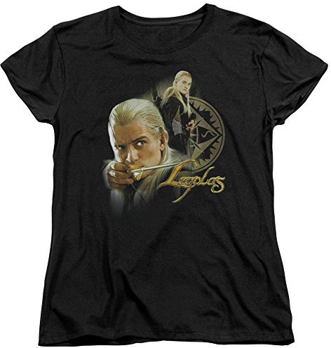 Wicked Tees Damen Herr der Ringe Kurzarm Legolas Medium T-Shirt Tee Größe M