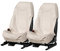 L&P Car Design GmbH A080 Sitzschoner Werkstattschoner Sitzbezug aus Robustem Kunstleder Beige Schonbezug Wasserdicht Pflegeleicht Robust Langlebig mit und Ohne Airbag Seitenairbag