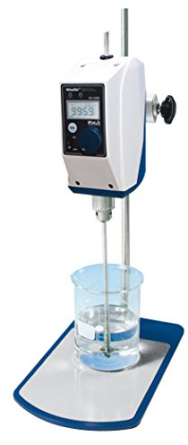 Witeg Labor-Rührwerk HS-100D-Set 20L 200-3000U/min, digitale Steuerung, High-Speed, inklusive Propeller-Rührer PL015, Klemme und Stativ, LCD-Display