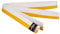 Ju-Sports Budogürtel - weiß/gelb, Baumwolle I Kampfsport Gürtel Für Budo-Sportarten, Judo, Karate uvm. I Ca. 4 cm breiter Martial Arts Gürtel I 320 cm