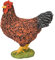 Bullyland 62316 - Spielfigur Huhn braun, ca. 4,6 cm große Tierfigur, detailgetreu, PVC-frei, ideal als kleines Geschenk für Kinder ab 3 Jahren