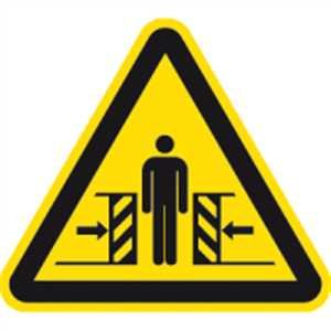 Aufkleber Warnschild Warnung vor Quetschgefahr 10cm sl Folie