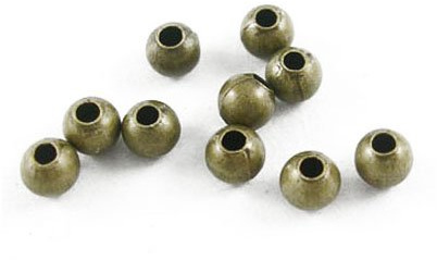Antique Bronze Iron Round Spacer Beads 3mm for Perfect for Jewellery Making (Pack of 600+)