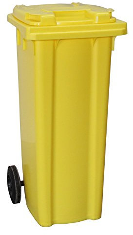140L Wheelie Bin - YELLOW