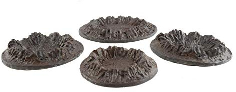 War World Gaming World at War Bomben-Krater x 4 - 28mm WW1 WW2 Tabletop Gelände Modellbau