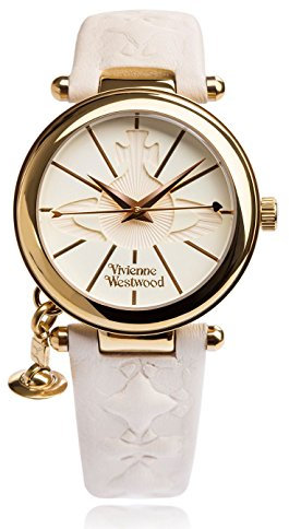 Vivienne Westwood Orologio Analogico Donna con Cinturino in Pelle VV006WHWH