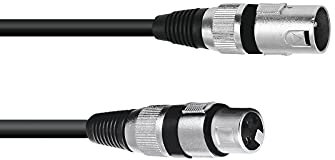 XLR cable 0.2m 3 pines bk