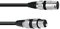 XLR cable 0.2m 3 pines bk