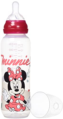 Tigex 80603169 - Minnie Biberon Col Étroit - Fille - 330 ml, Rose clair