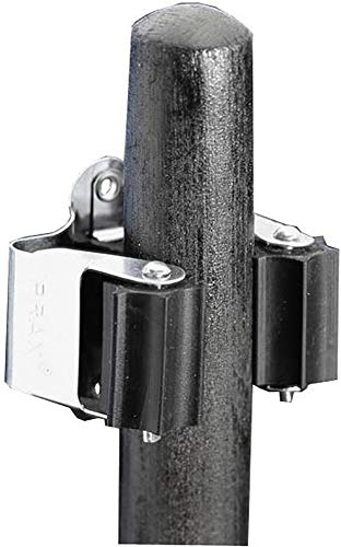 Prax Gerätehalter Durchmesser 35 mm, silber/schwarz, 1 Stück, 4013563035101