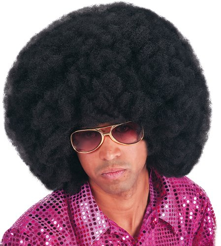 Carnival Toys 2971 - Perücke Afro, 40 cm, schwarz