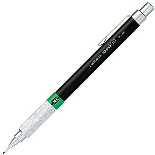 uni-ball Unii Mitsubishi Stylo à dessin mécanique Noir 0,9 mm (M9552.24)