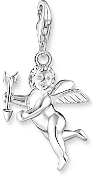 THOMAS SABO Damen Charm-Anhänger Amor Engel Silber 925 Sterlingsilber 0001-001-12