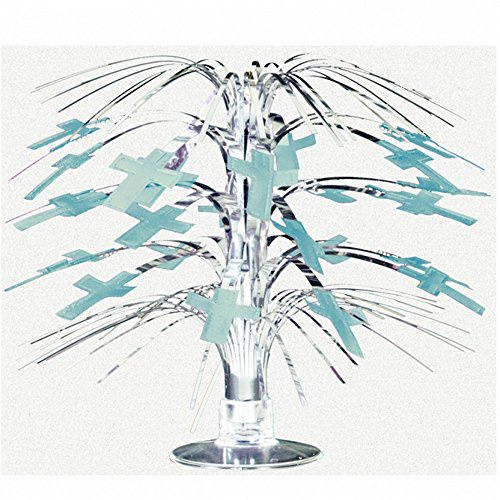 Amscan International Crosses Mini Cascade Centrepiece, Blue