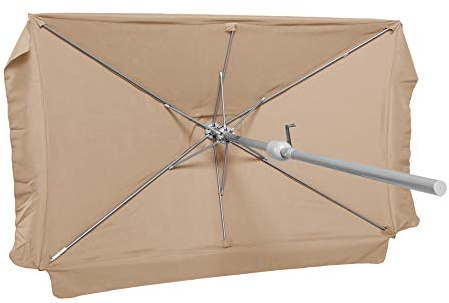 MERXX Sonnenschirm rechteckig beige, 120X190 CM
