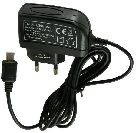 acce2s - Chargeur Secteur pour Blackberry Bold 9900 Tactile Rapide 1000 MAH Micro USB