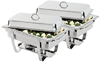 SONDERANGEBOT 2x Milan Chafing Dish mit 72x fluessigem Brennpastengel