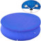 vidaXL Poolabdeckung PE Rund 360-367cm 90g/m² Abdeckplane Abdeckung Poolplane