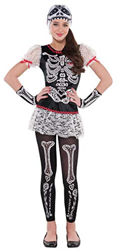 amscan Teens Sassy Skeleton Costume Age 14-16 Years - 1 Pc