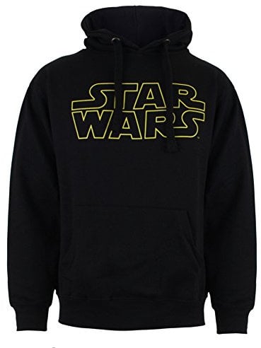 Star Wars Men's Basic Logo Hoodie, Black, L UK
