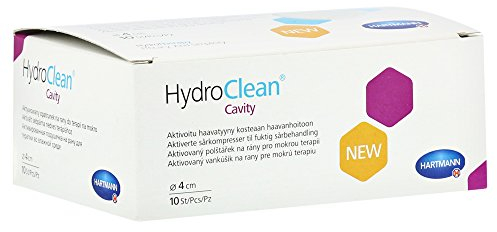 Hartmann HydroClean cavity Kompressen rund 4 cm steril, 10 S