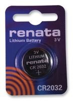 Renata - CR 2032 MFR (1BL) - Cellule, lithium, bouton, 3 V