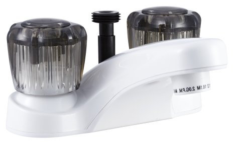 DURA Robinet Flexible de Douche Inverseur pour Salle de Bain Robinet – Idéal pour Tous Les RVS et Les Camping-Cars (Blanc)