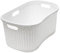 Addis 515625 Faux Rattan Hipster Laundry Basket 40 Litre, Calico/Cream