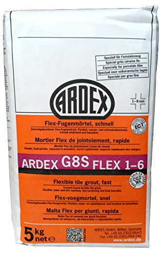 ARDEX G8S Flex-Fugenmörtel schnell 1-6mm (5kg, Grau)