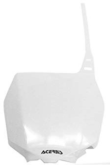 Acerbis Front Number Plate White Compatible with Suzuki Suzuki RM125 2001-2007/RM250 2001-2008/RMZ250 2007-2009/RMZ450 2005-2007 - 2042340002