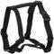 TRIXIE Classic H-Geschirr Größe M–L: Brustumfang 50–75 cm/20 mm in schwarz - verstellbares Führungsgeschirr mit Bruststeg, Nacken- und Bauchgurt für mittelgroße Hunde, 14321
