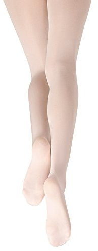 Capezio - Collants à pieds ultra brillants pour fille, ballet rose, Large
