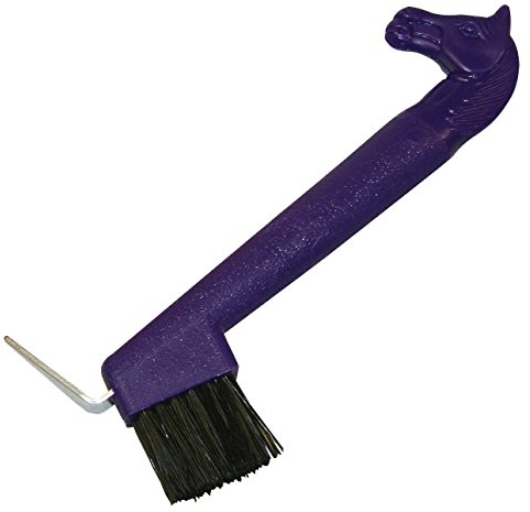 Hufkratzer mit Pferdekopf lila