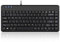 Perixx PERIBOARD-409 Mini Wired Keyboard - USB - US English Layout - Piano Black Finish - 315x147x20mm Dimension