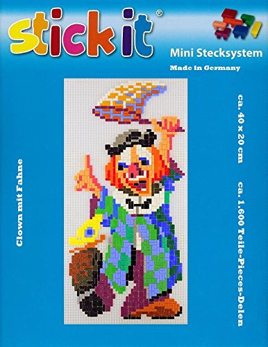 stickit Mini Stecksystem Clown mit Fahne ca. 1.600 Teile Nr. 41110