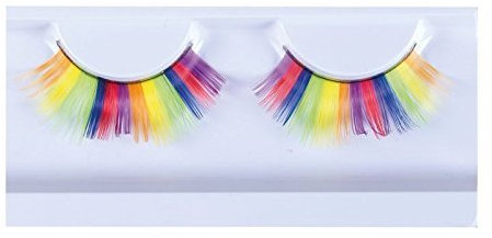 P'tit Clown - 20800 - Faux Cils Auto Adhésifs - Arc en Ciel Fluo - La Paire - Taille Unique