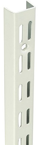 1M / 1000mm Watson White Twin Slot Shelving Upright