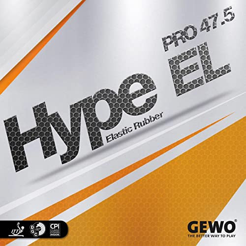 GEWO Belag Hype EL Pro 47.5, rot, 1,9 mm