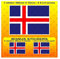 Island isländische Flagge 4 Zoll (100 mm) Vinyl-Autoaufkleber, Aufkleber x 1 + 2 Bonus