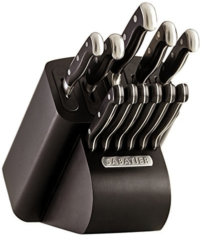 Sabatier Sensation Edgekeeper Pro 12 pièces forgées Triple Rivet Bloc de Couteaux