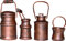 Krippenzubehör, Milchkanne kupfer 4tlg. 3 bis 8cm