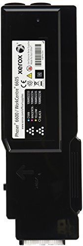 Xerox 106R02236 Toner Tonerkassette für Laserdrucker (Toner, schwarz, Laser, Phaser 6600 WorkCentre 6605, Schwarz, 109 x 299 x 55 mm)