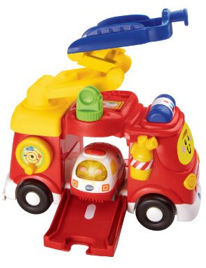 VTech VTH80-151315 Tut Tut Bolides, Mon Super Camion de Pompiers avec Voiture Clémence SOS Ambulance, 2 Voitures Enfant, Jouet Musical et Sonore, Cadeau Garçon et Fille de 1 an à 5 Ans, Multicolore