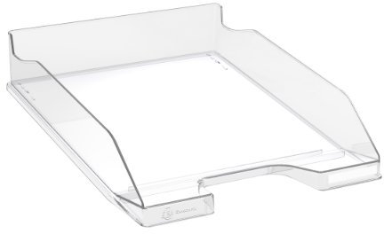 Exacompta 113223D 6er Pack Premium Briefablage Combo Midi DIN A4. Idealer Briefkorb für Ihre Organisation. Robuster und stapelbarer Ablagekorb Glasklar glossy